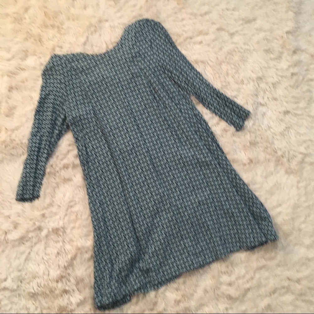 H&M 3/4 Sleeve Geometric Dress